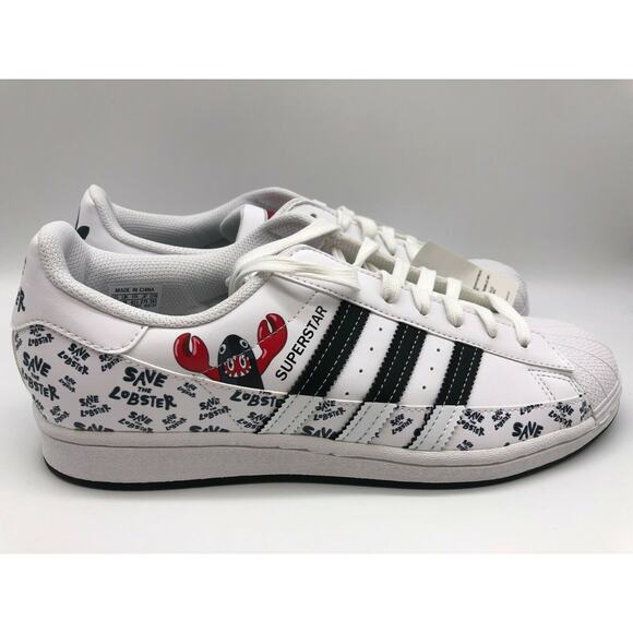 adidas Superstar Sneakers Men’s Save The Lobster Special Edition GX7996 Sz 9.5🛒